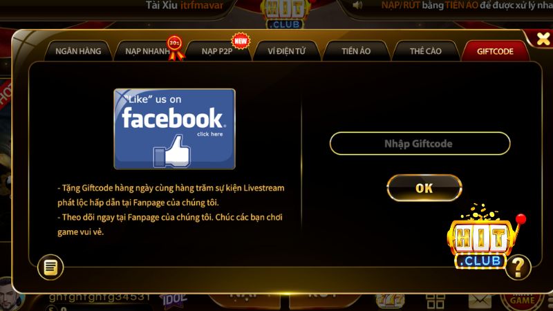 Săn Giftcode Hitclub miễn phí làm vốn khởi nghiệp