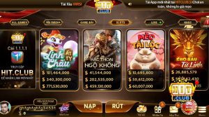 Sảnh game nổ hũ đa dạng chủ đề và quỹ thưởng khổng lồ